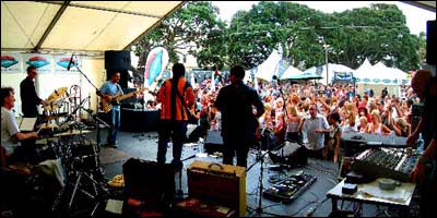 Complete stage and sound setups - like </p />
<p>here at the Devonport Wine and Food Festival